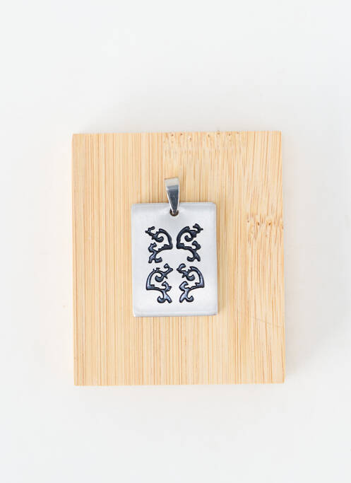 Pendentif matériaux métal argent TATA GISELE homme