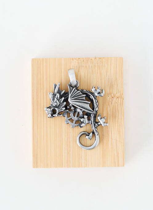 Pendentif matériaux métal argent TATA GISELE homme