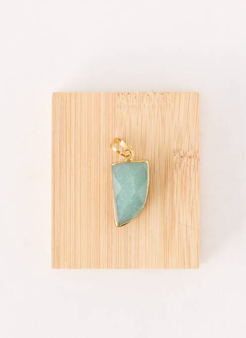 Pendentif vert TATA GISELE homme