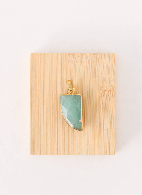 Pendentif vert TATA GISELE homme