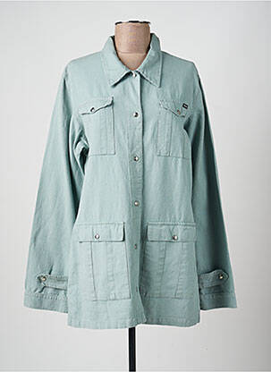 Veste casual coupe droite vert STK femme