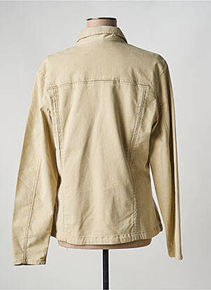 Veste casual coupe droite beige TK DENIM femme