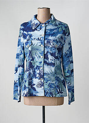 Veste casual col chemisier bleu LUCCHINI femme