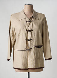 Veste casual epaulette beige TELMAIL femme