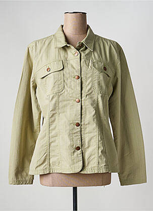 Veste casual poches vert STK femme