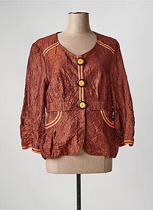 Veste casual poches orange QUATTRO femme
