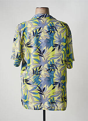 Chemisier imprimé fleurs manches courtes jaune CHARLES LORENS femme