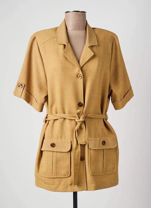 Veste chic fermeture boutonnée sur le devant beige GRIFFON femme