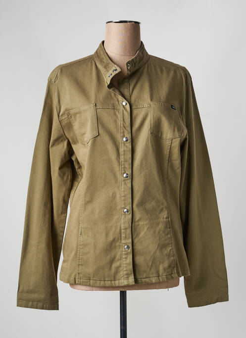 Veste casual poches vert STK femme