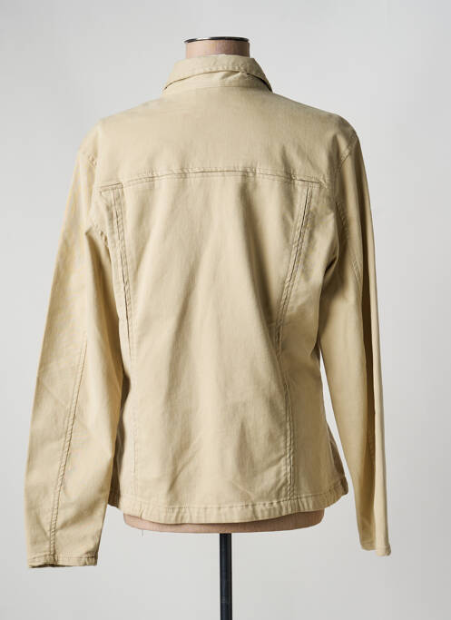 Veste casual coupe droite beige TK DENIM femme