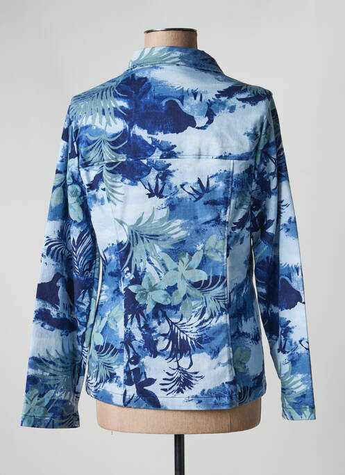 Veste casual col chemisier bleu LUCCHINI femme