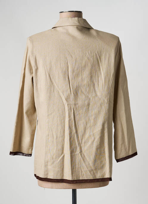 Veste casual epaulette beige TELMAIL femme