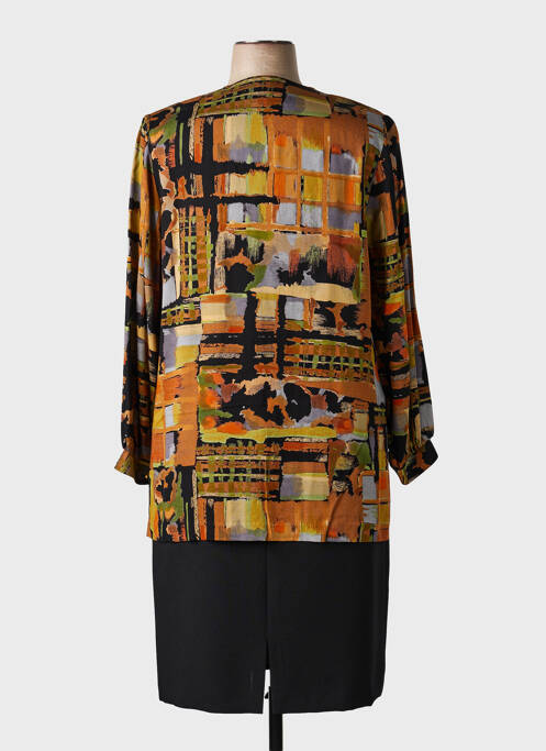 Ensemble jupe fermeture zippée sous rabat avec crochet noir FRANCE RIVOIRE femme