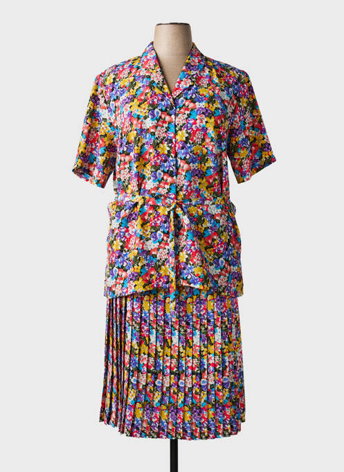 Ensemble jupe coupe cintrée jaune FRANCE RIVOIRE femme