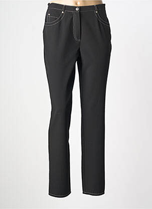 Pantalon droit stretch taille normale noir QUATTRO femme