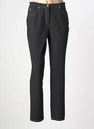 Pantalon droit stretch taille normale noir QUATTRO femme