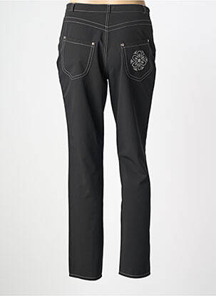 Pantalon droit stretch taille normale noir QUATTRO femme