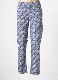 Pantalon droit stretch taille normale bleu CONCEPT K femme