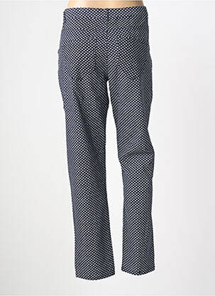 Pantalon droit stretch taille normale bleu CONCEPT K femme