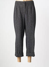Pantacourt coupe droite taille normale gris FRANCE RIVOIRE femme
