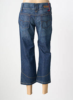 Pantacourt coupe droite taille normale bleu STK femme