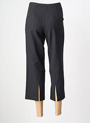 Pantacourt coupe droite taille normale noir LUCCHINI femme