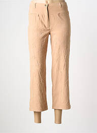Pantacourt coupe droite taille normale beige LUCCHINI femme