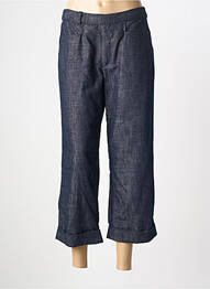 Pantacourt coupe droite taille normale bleu STK femme