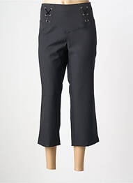 Pantacourt coupe droite taille normale noir LUCCHINI femme
