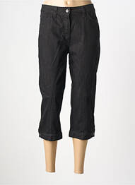 Pantacourt coupe droite taille normale noir SETRAK femme