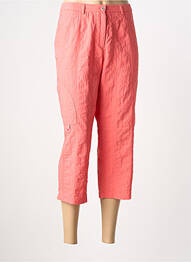Pantacourt coupe droite taille normale orange GUY DUBOUIS femme