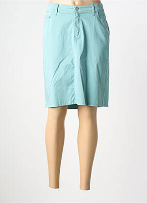 Jupe mi-longue taille normale bleu COWEST femme