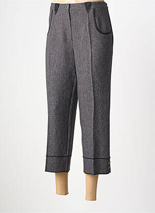 Pantacourt coupe droite taille normale gris TELMAIL femme