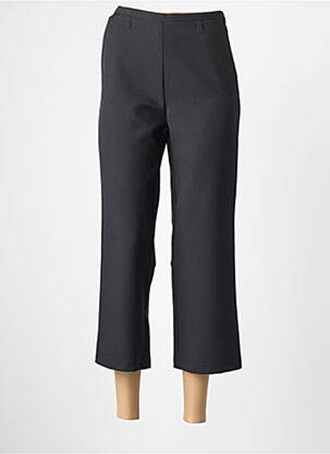 Pantacourt coupe droite taille normale noir LUCCHINI femme