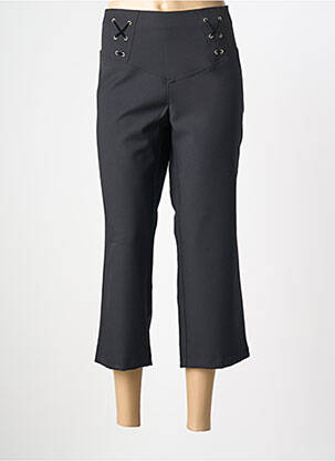 Pantacourt coupe droite taille normale noir LUCCHINI femme