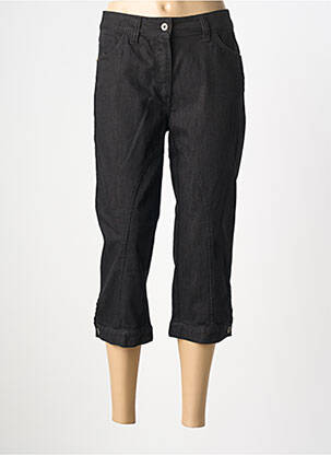 Pantacourt coupe droite taille normale noir SETRAK femme