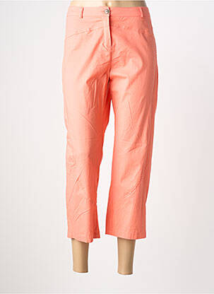 Pantacourt coupe droite taille normale orange ATLANTA femme