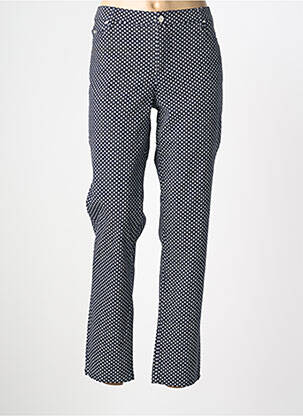 Pantalon droit stretch taille normale bleu CONCEPT K femme