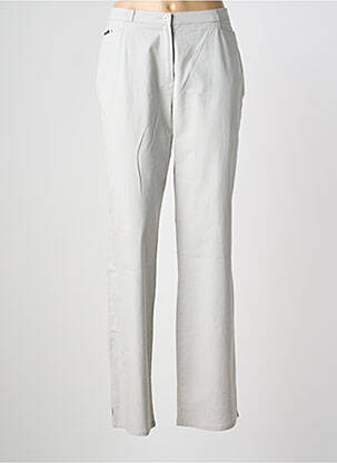 Pantalon droit stretch taille normale gris QUATTRO femme