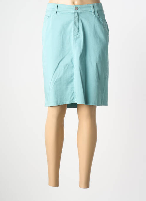 Jupe mi-longue taille normale bleu COWEST femme