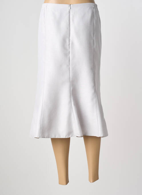 Jupe mi-longue coupe droite gris GUY DUBOUIS femme