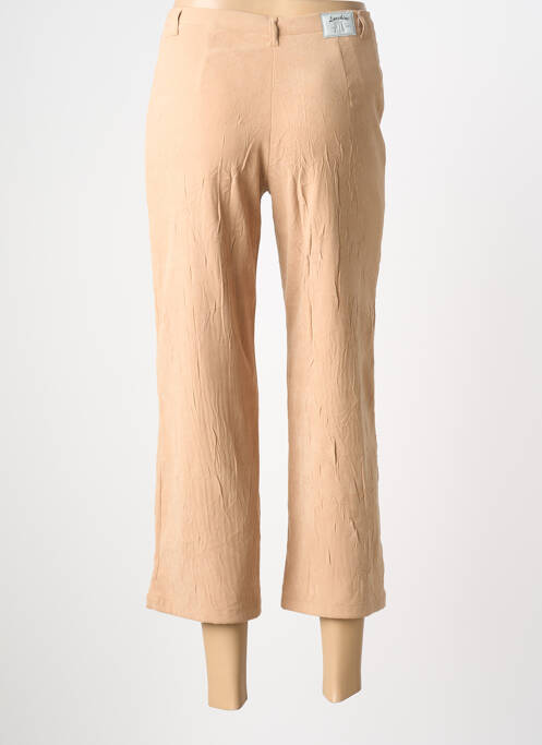 Pantacourt coupe droite taille normale beige LUCCHINI femme