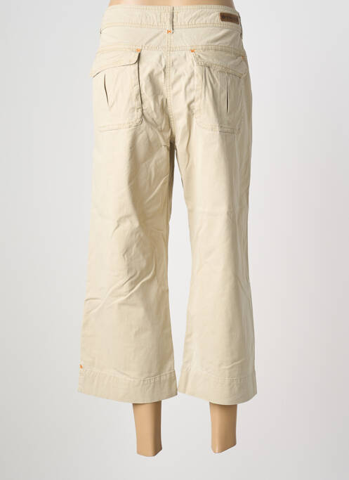 Pantacourt coupe droite taille normale beige STK femme