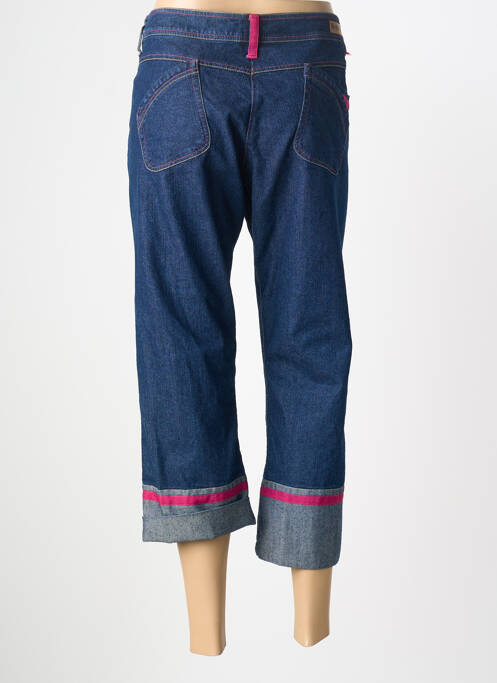 Pantacourt coupe droite taille normale bleu STK femme