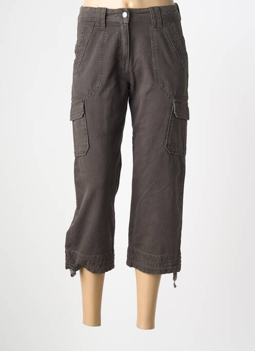 Pantacourt coupe droite taille normale gris STK femme