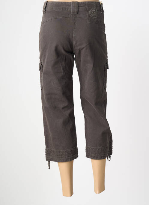 Pantacourt coupe droite taille normale gris STK femme