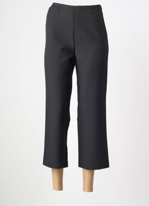 Pantacourt coupe droite taille normale noir LUCCHINI femme