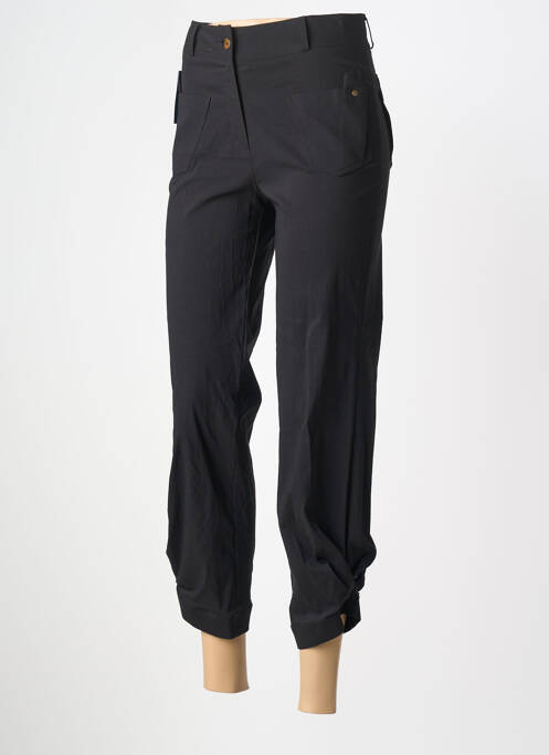 Pantacourt coupe droite taille normale noir QUATTRO femme