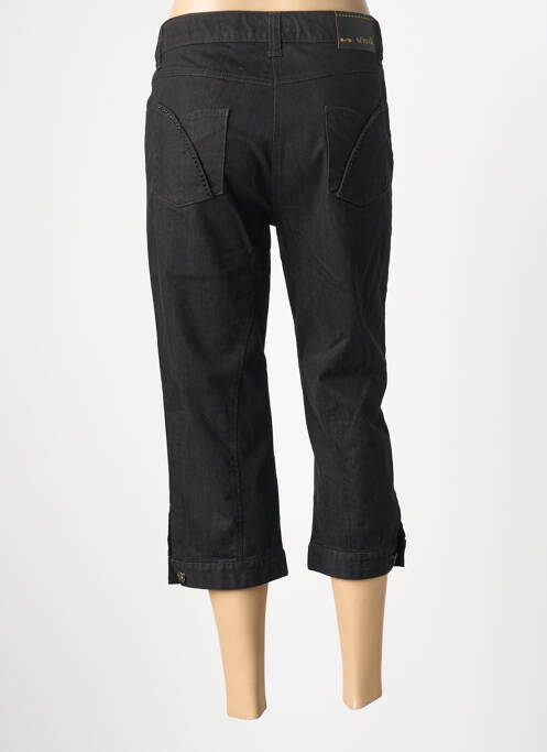 Pantacourt coupe droite taille normale noir SETRAK femme