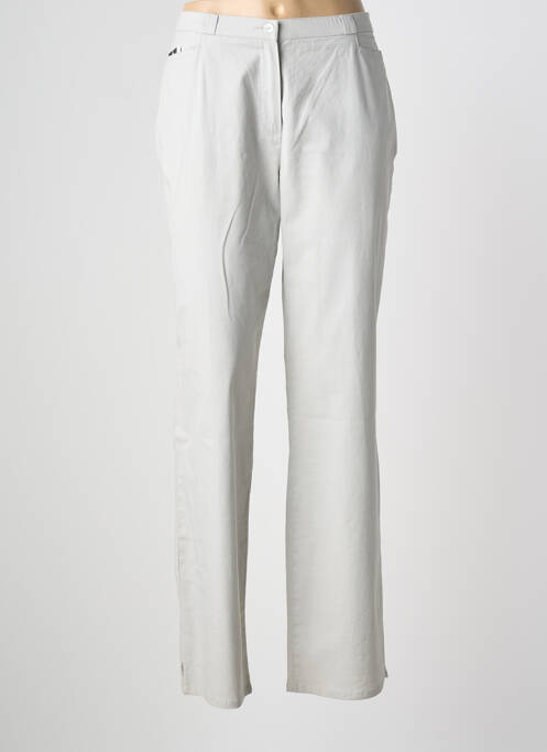 Pantalon droit stretch taille normale gris QUATTRO femme